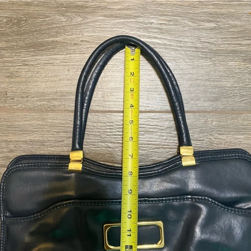 Vintage Dark Blue Briefcase
